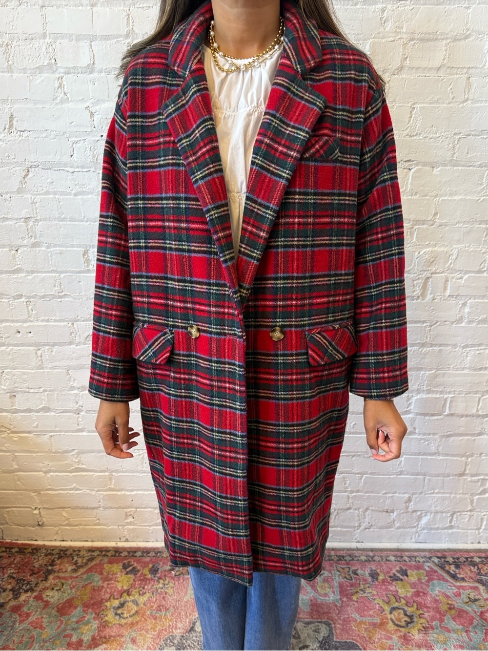 Kiel James Patrick big barn flannel coat size Xlarge